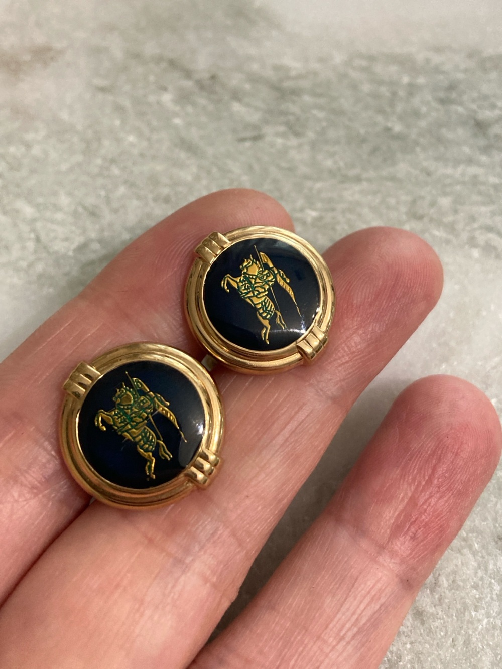 Vintage Burberry Cuff Links - Picture 2 of 6